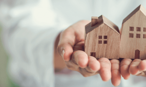 wood toy house